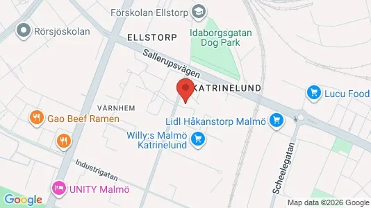 Apartments for rent i Malmö City - kort over placeringen