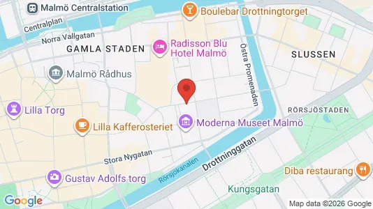 Apartments for rent i Malmö City - kort over placeringen