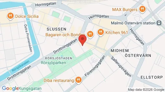 Apartments for rent i Malmö City - kort over placeringen