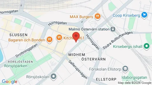 Apartments for rent i Malmö City - kort over placeringen