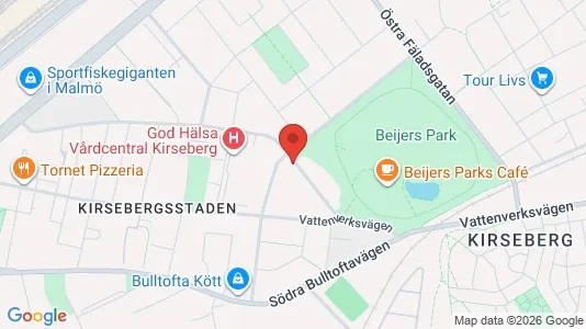 Apartments for rent i Kirseberg - kort over placeringen
