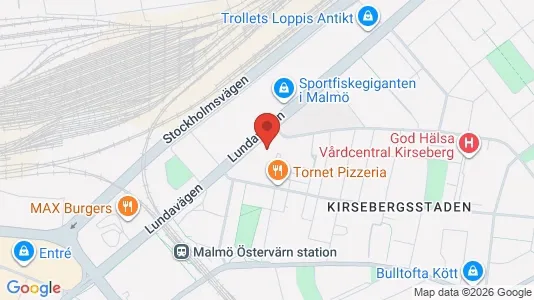 Apartments for rent i Kirseberg - kort over placeringen