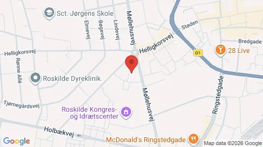 Apartments for rent i Roskilde - kort over placeringen