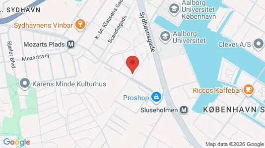 Apartments for rent i Copenhagen SV - kort over placeringen