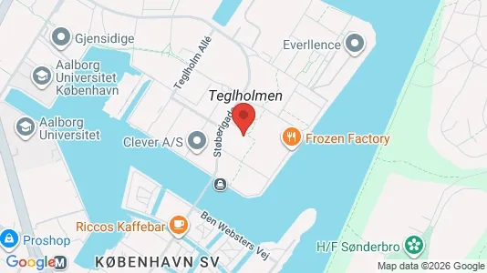 Apartments for rent i Copenhagen SV - kort over placeringen