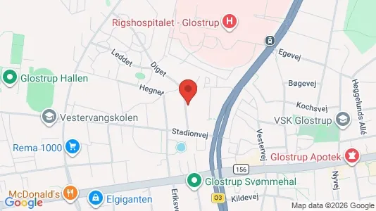 Apartments for rent i Glostrup - kort over placeringen