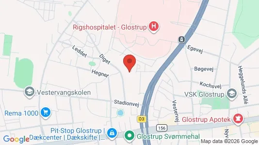 Apartments for rent i Glostrup - kort over placeringen