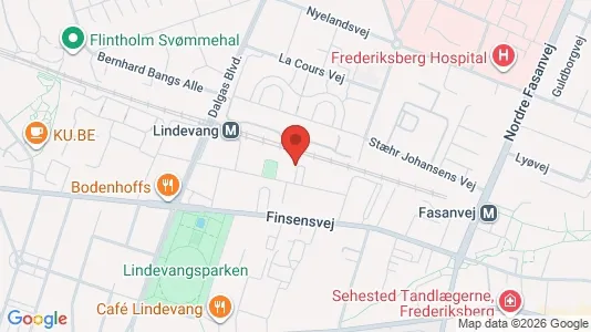 Apartments for rent i Frederiksberg - kort over placeringen