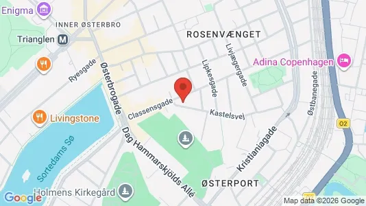Apartments for rent i Østerbro - kort over placeringen