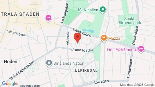 Apartments for rent i Lund - kort over placeringen