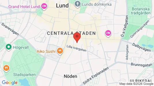 Apartments for rent i Lund - kort over placeringen