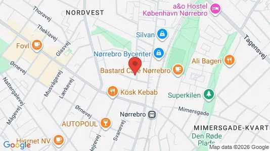Apartments for rent i Copenhagen NV - kort over placeringen