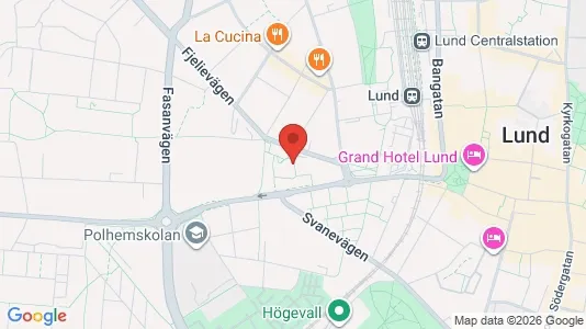 Apartments for rent i Lund - kort over placeringen