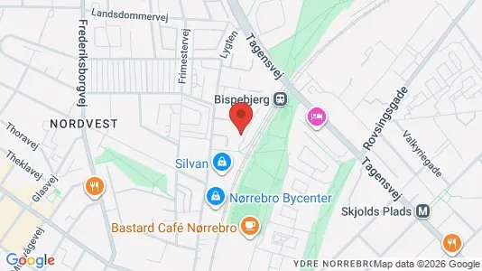 Apartments for rent i Copenhagen NV - kort over placeringen