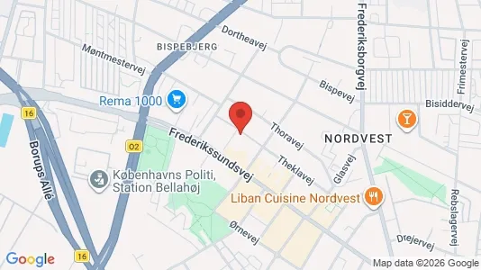 Apartments for rent i Copenhagen NV - kort over placeringen