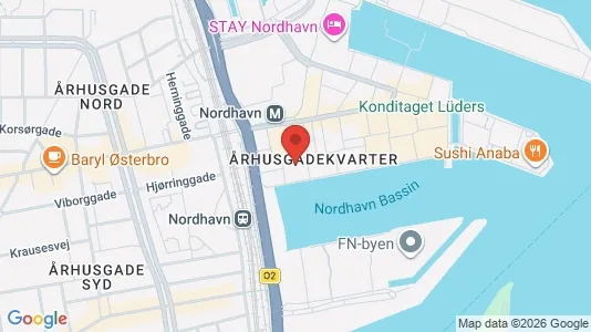Apartments for rent i Nordhavn - kort over placeringen