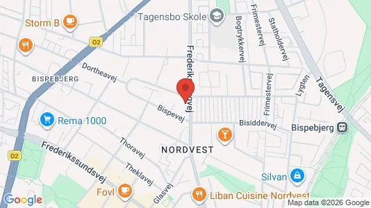 Apartments for rent i Copenhagen NV - kort over placeringen