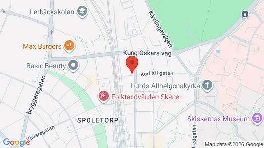 Apartments for rent i Lund - kort over placeringen