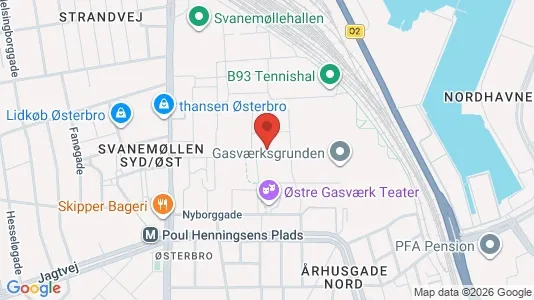 Apartments for rent i Østerbro - kort over placeringen