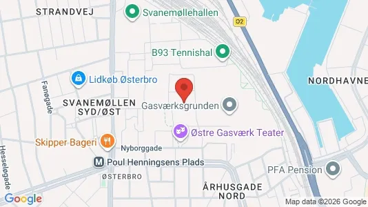 Apartments for rent i Østerbro - kort over placeringen