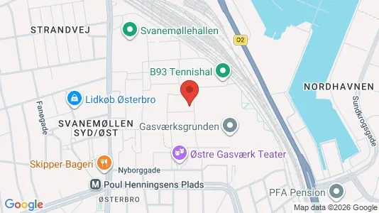 Apartments for rent i Østerbro - kort over placeringen
