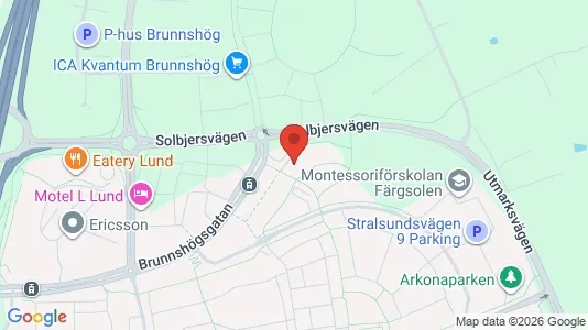 Apartments for rent i Lund - kort over placeringen