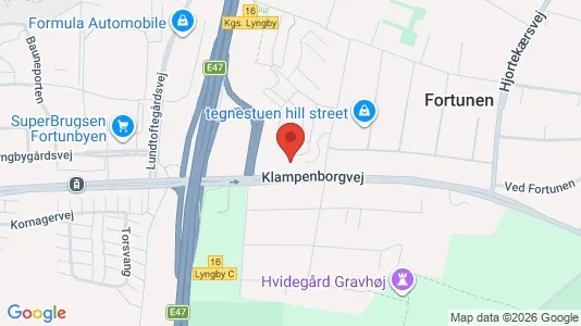 Apartments for rent i Kongens Lyngby - kort over placeringen