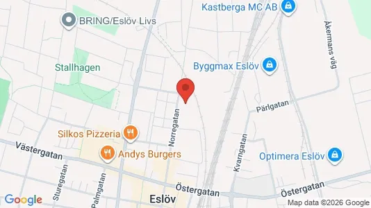 Apartments for rent i Eslöv - kort over placeringen