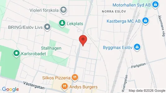 Apartments for rent i Eslöv - kort over placeringen