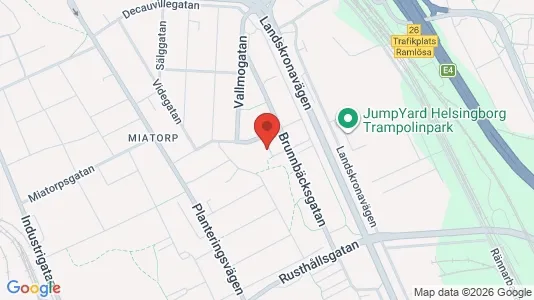 Apartments for rent i Helsingborg - kort over placeringen