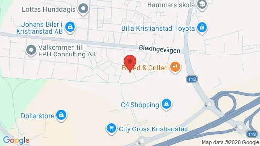 Apartments for rent i Kristianstad - kort over placeringen