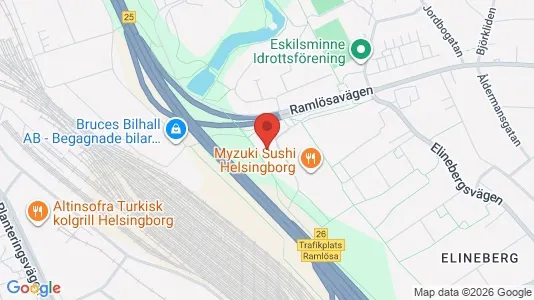 Apartments for rent i Helsingborg - kort over placeringen
