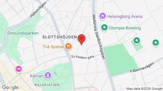 Apartments for rent i Helsingborg - kort over placeringen