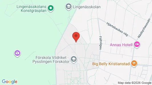 Rooms for rent i Kristianstad - kort over placeringen
