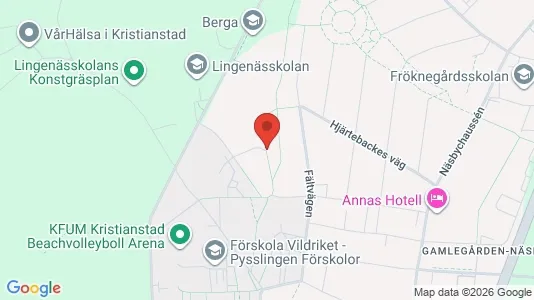 Rooms for rent i Kristianstad - kort over placeringen