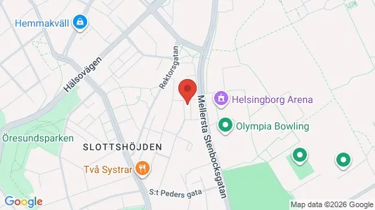 Apartments for rent i Helsingborg - kort over placeringen