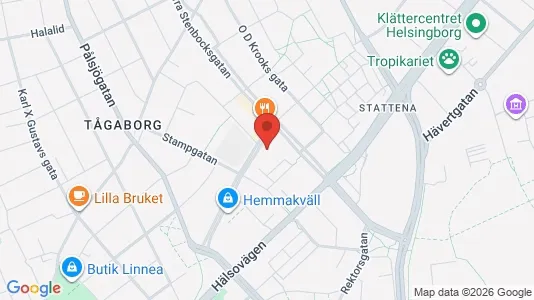 Apartments for rent i Helsingborg - kort over placeringen