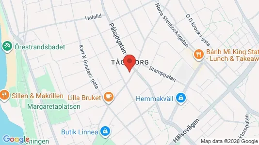 Apartments for rent i Helsingborg - kort over placeringen