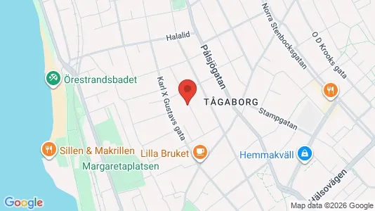Apartments for rent i Helsingborg - kort over placeringen