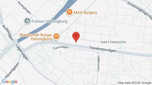 Apartments for rent i Helsingborg - kort over placeringen