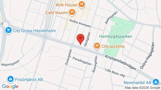 Apartments for rent i Hässleholm - kort over placeringen
