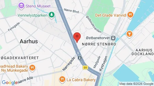 Apartments for rent i Aarhus C - kort over placeringen