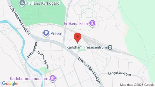 Apartments for rent i Karlshamn - kort over placeringen