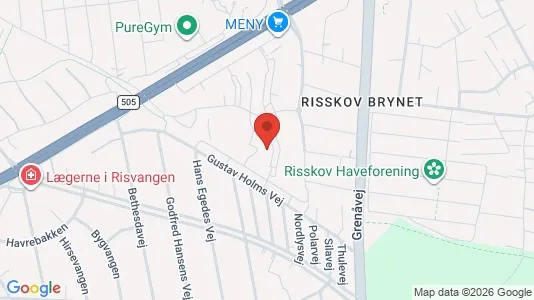 Apartments for rent i Risskov - kort over placeringen