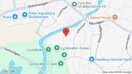 Apartments for rent i Karlskrona - kort over placeringen