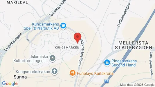 Apartments for rent i Karlskrona - kort over placeringen