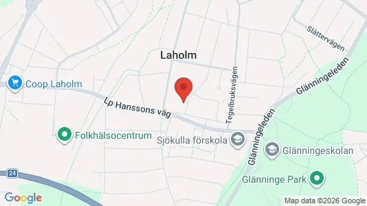 Apartments for rent i Laholm - kort over placeringen
