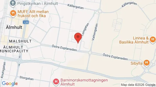 Apartments for rent i Älmhult - kort over placeringen