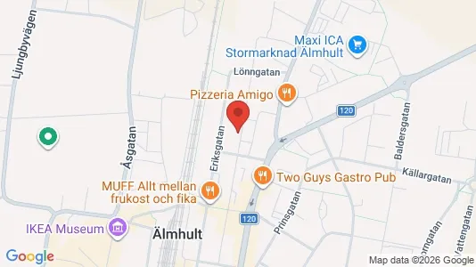 Apartments for rent i Älmhult - kort over placeringen