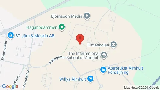Apartments for rent i Älmhult - kort over placeringen